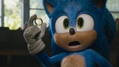 Sonic the Hedgehog has been redesigned after fan criticism. Pic: Paramount Pictures